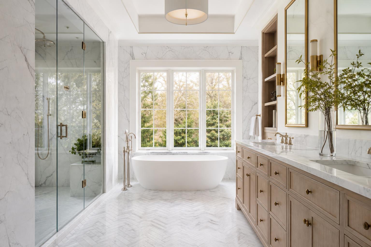 Luxury marble bathroom